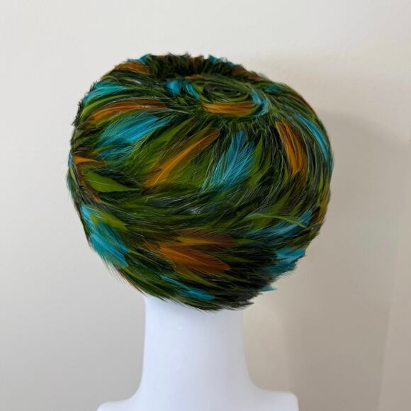 United Hatters Feather Cap Hat Vintage Union Made in USA Multicolor main image 7